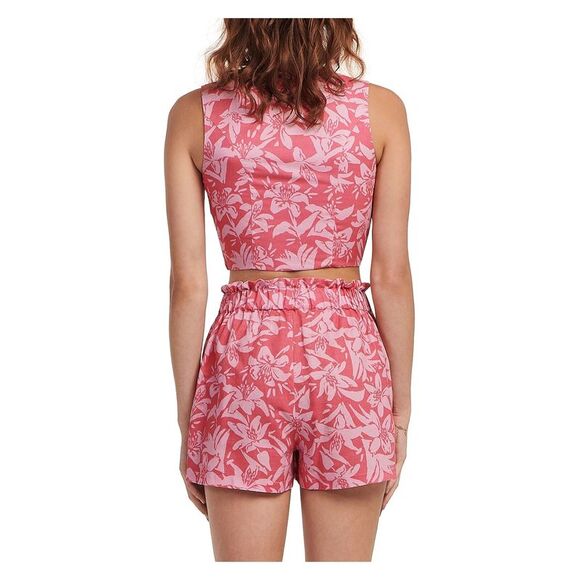 CHARLIE HOLIDAY Womens Pink Underwire Lined Sleeveless Crop Top XL - Picture 2 of 3